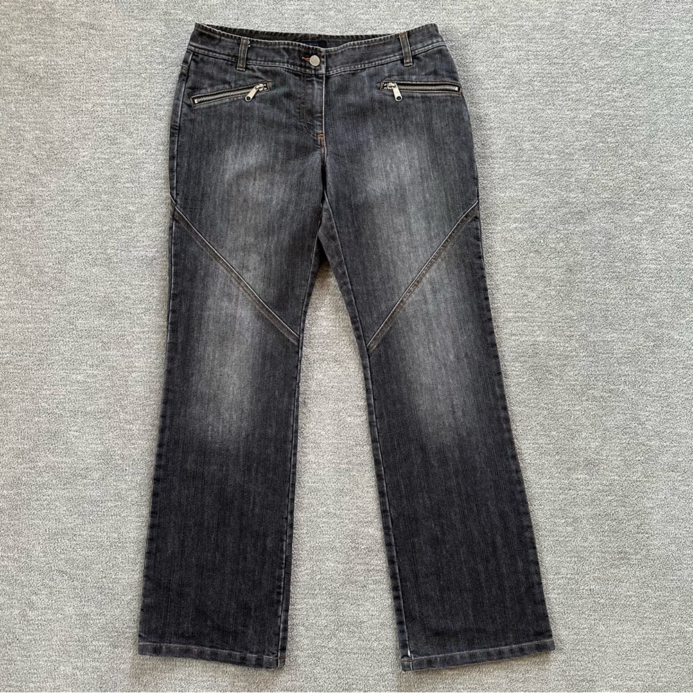 The Limited Vintage Faded Black Wide Leg Jeans